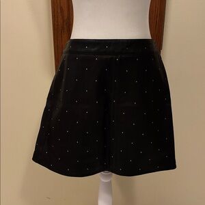 All Saints Black Leather Skirt - US size 6